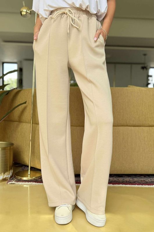 Made in Italy Cricket City Seamed Jogger Stone